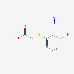 Methyl 2-[(2-cyano-3-fluorophenyl)sulfanyl]acetate