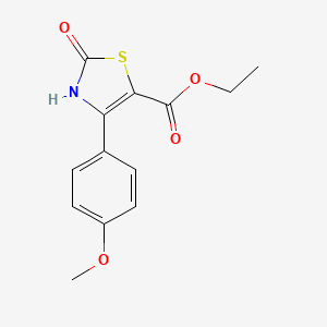 4-(4-Methoxy-phenyl)-2-oxo-2,3-dihydro-thiazole-5-carboxylic acid ethyl ester