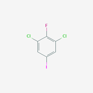molecular formula C6H2Cl2FI B2439044 1,3-Dichloro-2-fluoro-5-iodobenzene CAS No. 133307-08-1