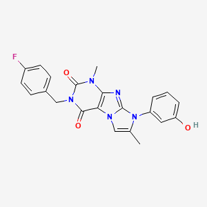 3-(4-fluorobenzyl)-8-(3-hydroxyphenyl)-1,7-dimethyl-1H-imidazo[2,1-f]purine-2,4(3H,8H)-dione