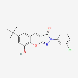 6-tert-butyl-2-(3-chlorophenyl)-8-hydroxychromeno[2,3-c]pyrazol-3(2H)-one