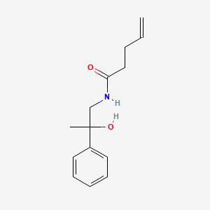 molecular formula C14H19NO2 B2439056 N-(2-羟基-2-苯基丙基)戊-4-烯酰胺 CAS No. 1351619-97-0