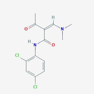 molecular formula C13H14Cl2N2O2 B2439079 2-乙酰-N-(2,4-二氯苯基)-3-(二甲基氨基)丙烯酰胺 CAS No. 320418-08-4
