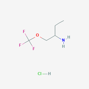 molecular formula C5H11ClF3NO B2439091 1-(Trifluoromethoxy)butan-2-amine hcl CAS No. 2055390-07-1