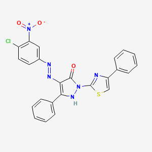 molecular formula C24H15ClN6O3S B2439096 TNFalpha-IN-C87 CAS No. 1609281-56-2