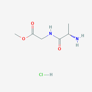 molecular formula C6H13ClN2O3 B2439099 H-Ala-gly-ome hcl CAS No. 23404-09-3