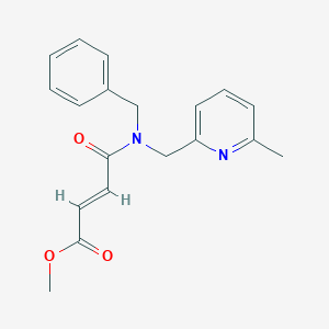 molecular formula C19H20N2O3 B2439103 Methyl (E)-4-[benzyl-[(6-methylpyridin-2-yl)methyl]amino]-4-oxobut-2-enoate CAS No. 2411336-81-5