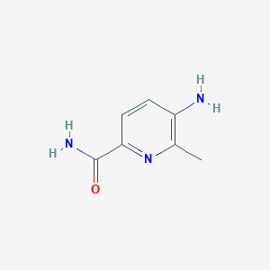 molecular formula C7H9N3O B2439105 5-Amino-6-methylpyridine-2-carboxamide CAS No. 1314934-31-0