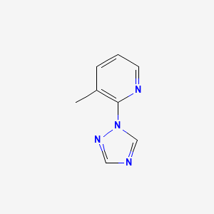 molecular formula C8H8N4 B2439107 3-Methyl-2-(1,2,4-triazol-1-yl)pyridine CAS No. 1341850-84-7