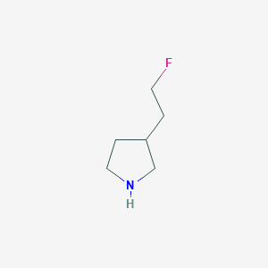 molecular formula C6H12FN B2439111 3-(2-Fluoroethyl)pyrrolidine CAS No. 1220035-63-1