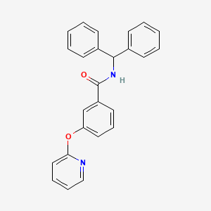 molecular formula C25H20N2O2 B2439113 N-benzhydryl-3-(pyridin-2-yloxy)benzamide CAS No. 1797084-29-7