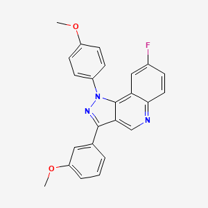 8-fluoro-3-(3-methoxyphenyl)-1-(4-methoxyphenyl)-1H-pyrazolo[4,3-c]quinoline