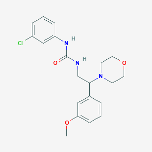 molecular formula C20H24ClN3O3 B2439135 1-(3-Chlorophenyl)-3-(2-(3-methoxyphenyl)-2-morpholinoethyl)urea CAS No. 942010-47-1