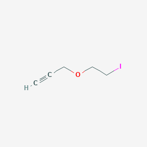 molecular formula C5H7IO B2439167 3-(2-Iodoethoxy)prop-1-yne CAS No. 164118-56-3