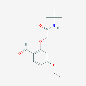 molecular formula C15H21NO4 B2439175 N-tert-butyl-2-(5-ethoxy-2-formylphenoxy)acetamide CAS No. 735306-90-8