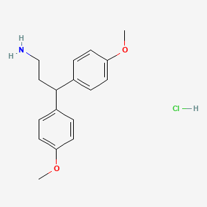 3,3-Bis(4-methoxyphenyl)propan-1-amine hydrochloride