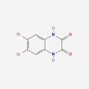 molecular formula C8H4Br2N2O2 B2439204 6,7-二溴-1,4-二氢喹喔啉-2,3-二酮 CAS No. 89891-77-0