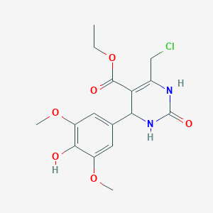 Ethyl 6-(chloromethyl)-4-(4-hydroxy-3,5-dimethoxyphenyl)-2-oxo-1,2,3,4-tetrahydropyrimidine-5-carboxylate