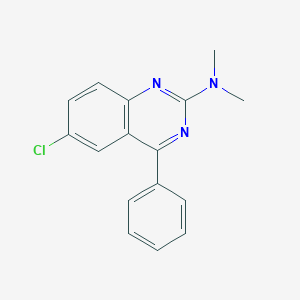 B2439214 6-chloro-N,N-dimethyl-4-phenylquinazolin-2-amine CAS No. 5185-61-5