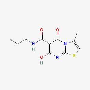 7-hydroxy-3-methyl-5-oxo-N-propyl-5H-thiazolo[3,2-a]pyrimidine-6-carboxamide