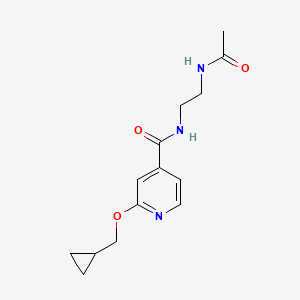N-(2-acetamidoethyl)-2-(cyclopropylmethoxy)isonicotinamide