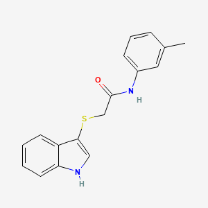 2-((1H-indol-3-yl)thio)-N-(m-tolyl)acetamide