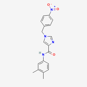 N-(3,4-dimethylphenyl)-1-(4-nitrobenzyl)-1H-imidazole-4-carboxamide