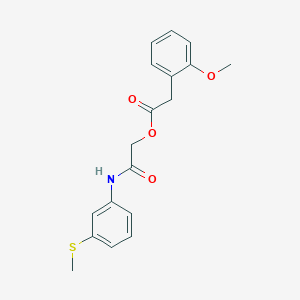 2-{[3-(Methylsulfanyl)phenyl]amino}-2-oxoethyl (2-methoxyphenyl)acetate