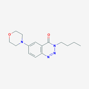 molecular formula C15H20N4O2 B2439310 3-butyl-6-morpholinobenzo[d][1,2,3]triazin-4(3H)-one CAS No. 688354-41-8
