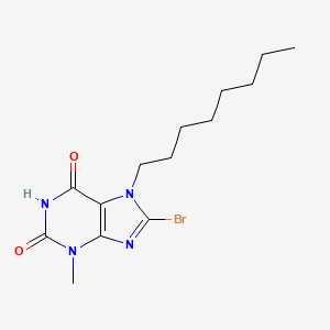 8-Bromo-3-methyl-7-octyl-3,7-dihydro-purine-2,6-dione
