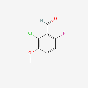molecular formula C8H6ClFO2 B2439316 2-氯-6-氟-3-甲氧基苯甲醛 CAS No. 149949-29-1