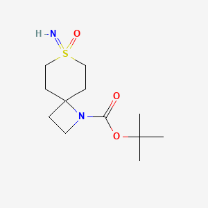 molecular formula C12H22N2O3S B2439317 叔丁基7-亚氨基-7-氧代-7lambda6-硫杂-1-氮杂螺[3.5]壬烷-1-羧酸酯 CAS No. 2260932-88-3