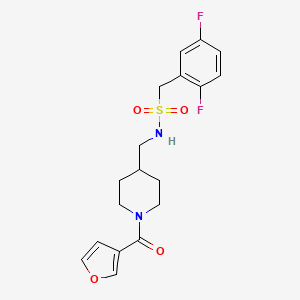 1-(2,5-difluorophenyl)-N-((1-(furan-3-carbonyl)piperidin-4-yl)methyl)methanesulfonamide