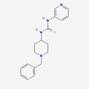 molecular formula C18H22N4S B2439324 1-(1-Benzylpiperidin-4-yl)-3-pyridin-3-ylthiourea CAS No. 651005-64-0