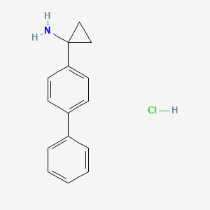 1-(4-Phenylphenyl)cyclopropan-1-amine;hydrochloride