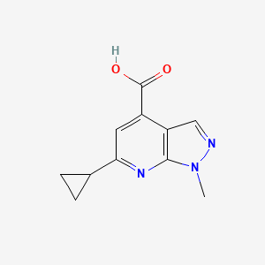 6-cyclopropyl-1-methyl-1H-pyrazolo[3,4-b]pyridine-4-carboxylic acid