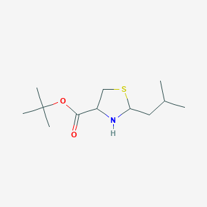 Tert-butyl 2-(2-methylpropyl)-1,3-thiazolidine-4-carboxylate