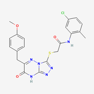 N-(5-chloro-2-methylphenyl)-2-{[7-hydroxy-6-(4-methoxybenzyl)[1,2,4]triazolo[4,3-b][1,2,4]triazin-3-yl]sulfanyl}acetamide