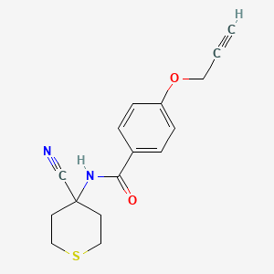 N-(4-Cyanothian-4-yl)-4-prop-2-ynoxybenzamide
