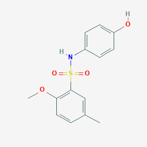 N-(4-hydroxyphenyl)-2-methoxy-5-methylbenzenesulfonamide