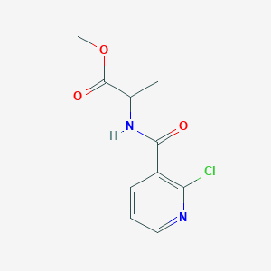 molecular formula C10H11ClN2O3 B2439405 2-[(2-氯吡啶-3-羰基)氨基]丙酸甲酯 CAS No. 376351-16-5
