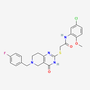 N-(5-chloro-2-methoxyphenyl)-2-{[6-(4-fluorobenzyl)-4-oxo-3,4,5,6,7,8-hexahydropyrido[4,3-d]pyrimidin-2-yl]sulfanyl}acetamide