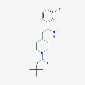 Tert-butyl 4-[2-amino-2-(3-fluorophenyl)ethyl]piperidine-1-carboxylate