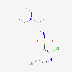 5-bromo-2-chloro-N-[2-(diethylamino)propyl]pyridine-3-sulfonamide