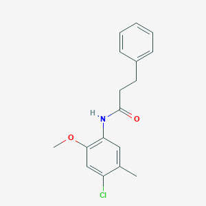 N-(4-chloro-2-methoxy-5-methylphenyl)-3-phenylpropanamide