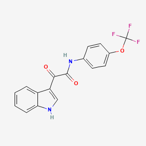 2-(1H-indol-3-yl)-2-oxo-N-[4-(trifluoromethoxy)phenyl]acetamide