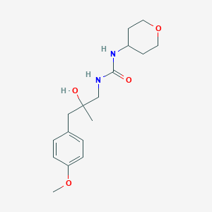 molecular formula C17H26N2O4 B2439452 1-(2-hydroxy-3-(4-methoxyphenyl)-2-methylpropyl)-3-(tetrahydro-2H-pyran-4-yl)urea CAS No. 2034537-03-4