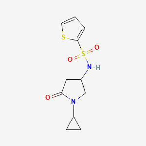 N-(1-cyclopropyl-5-oxopyrrolidin-3-yl)thiophene-2-sulfonamide