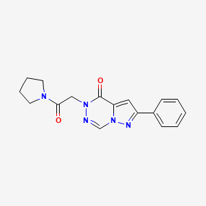 5-(2-oxo-2-pyrrolidin-1-ylethyl)-2-phenylpyrazolo[1,5-d][1,2,4]triazin-4(5H)-one