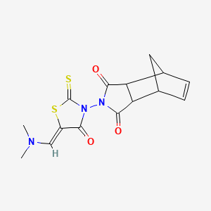 4-{5-[(Dimethylamino)methylene]-4-oxo-2-thioxo-1,3-thiazolan-3-yl}-4-azatricyclo[5.2.1.0~2,6~]dec-8-ene-3,5-dione
